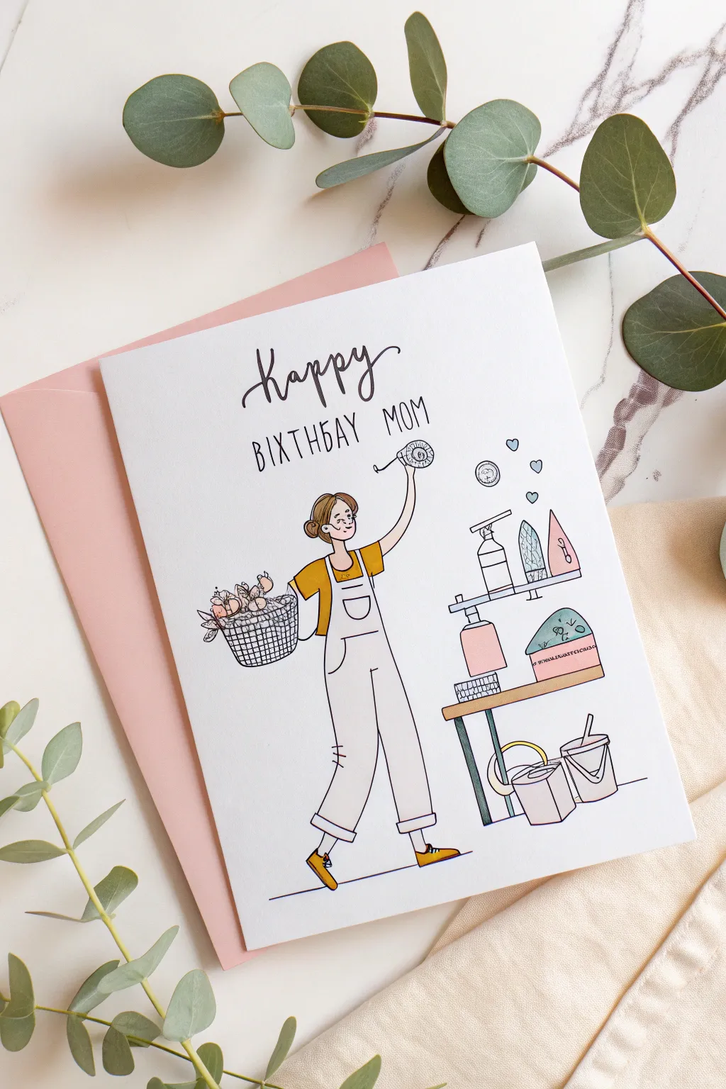 Bring a smile to mom's face with a touch of humor and elegance.