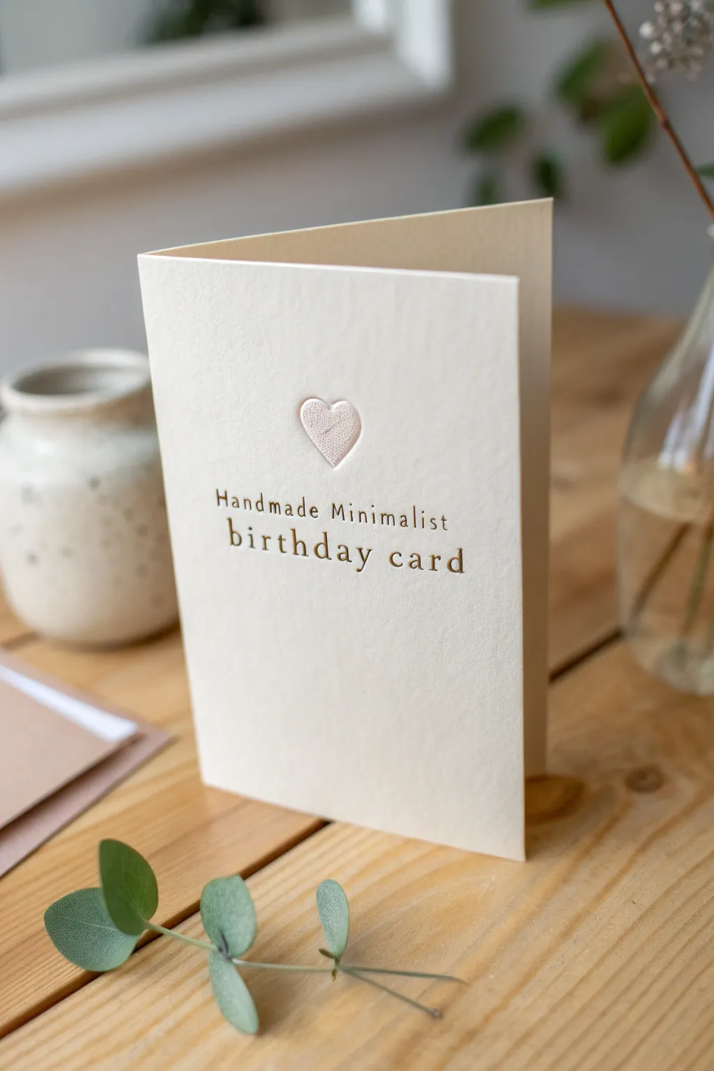 Simplicity speaks volumes: A minimalist birthday card for your special someone.
