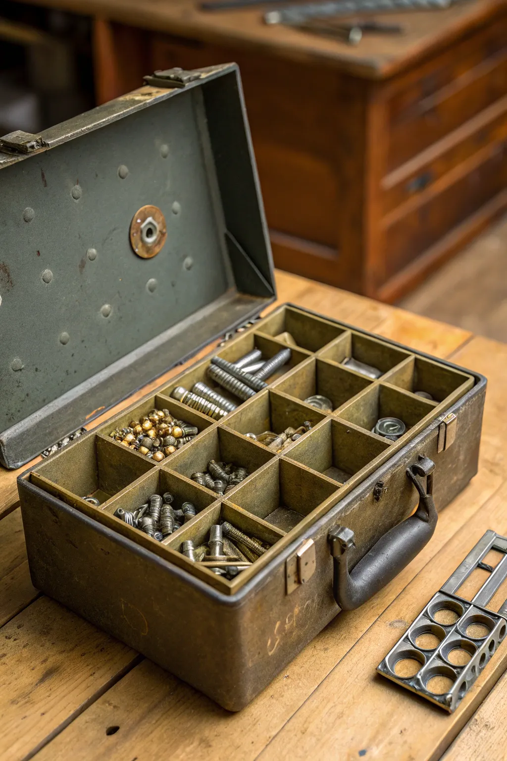 Discover the art of organization: Transform your tackle box into a bolt storage masterpiece.