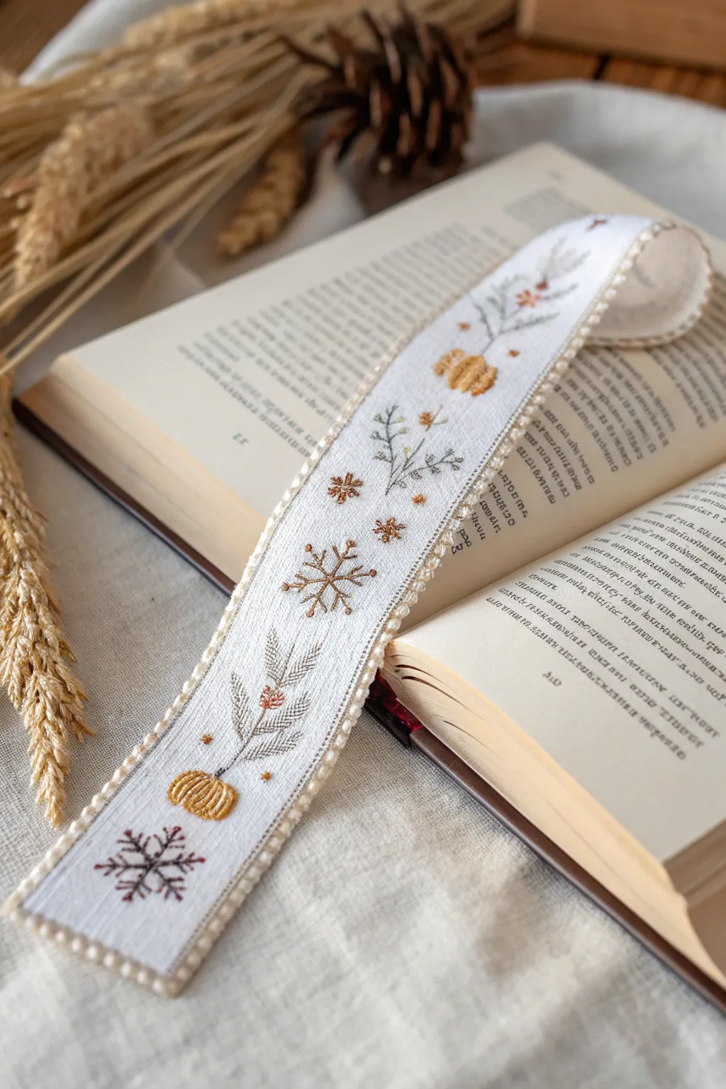 Celebrate the seasons with beautifully crafted bookmark ribbons, adding a touch of elegance to your reading experience.
