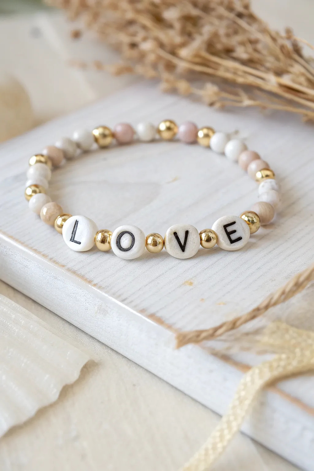 Wear your heart on your wrist with bespoke letter bead bracelets, combining simplicity and sentimentality in style.