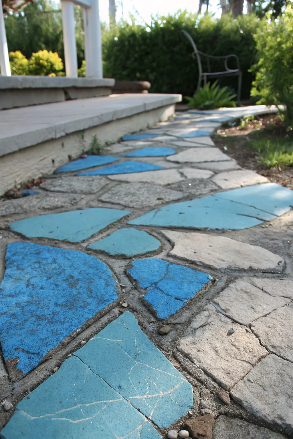 Transform your patio into a Mediterranean masterpiece with a splash of vibrant blues.