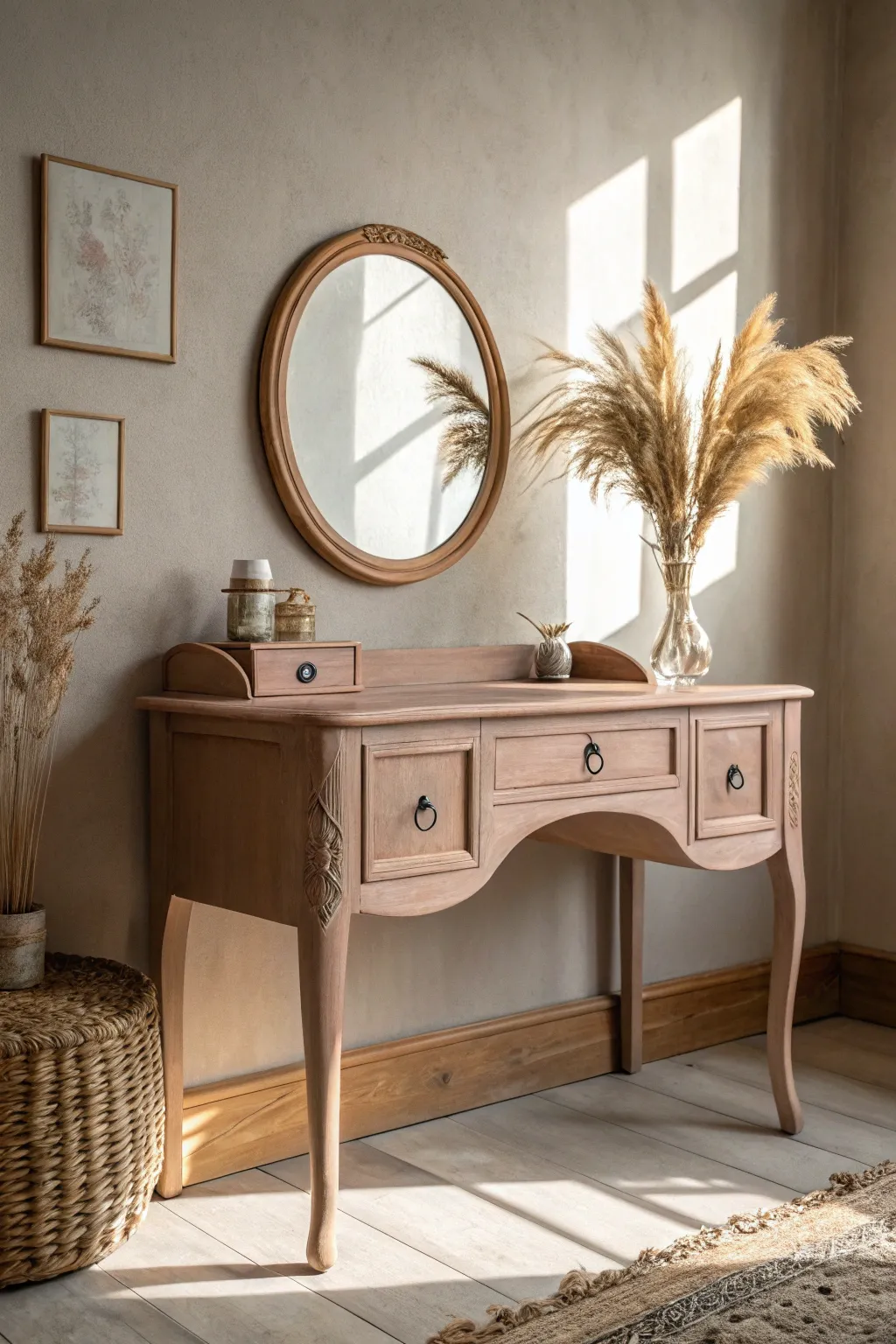 Transform your morning routine with a warm taupe vanity—where elegance meets serenity.