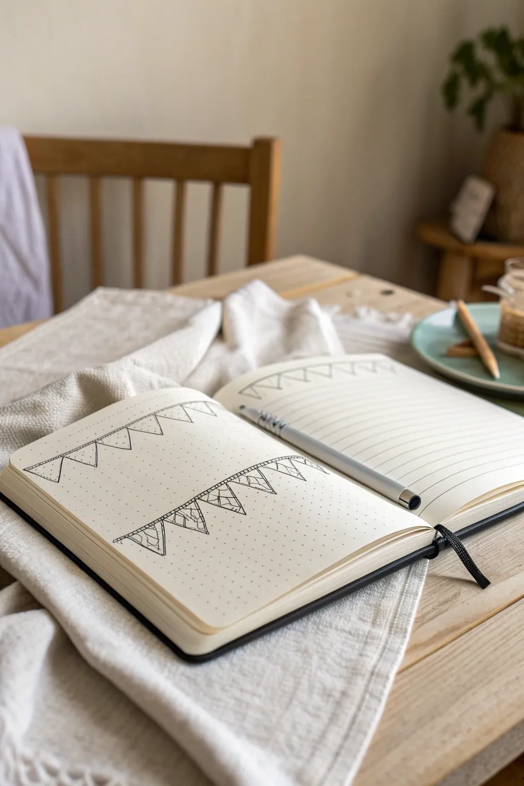 Elevate your journaling with minimalist line banners, where simplicity meets elegance.