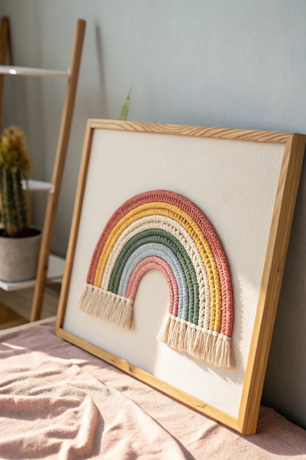 Transform your space with a touch of rainbow magic—where minimalism meets vibrant craftsmanship.
