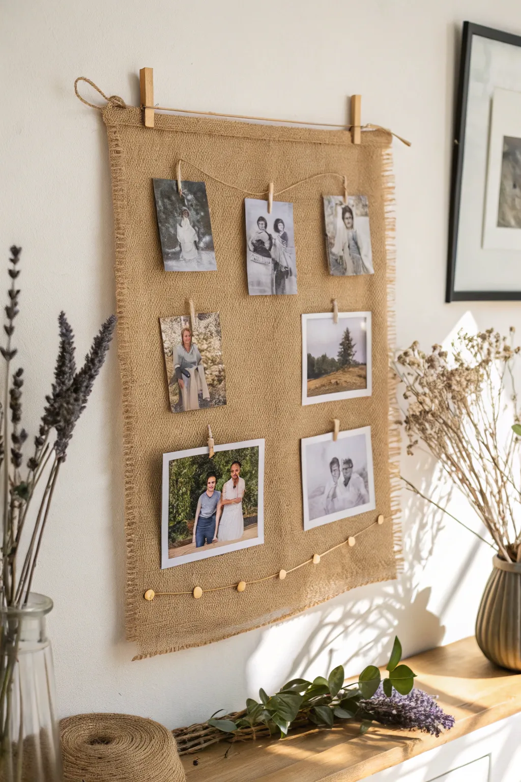 Capture cherished memories in a beautifully minimalist display with a touch of Boho elegance.