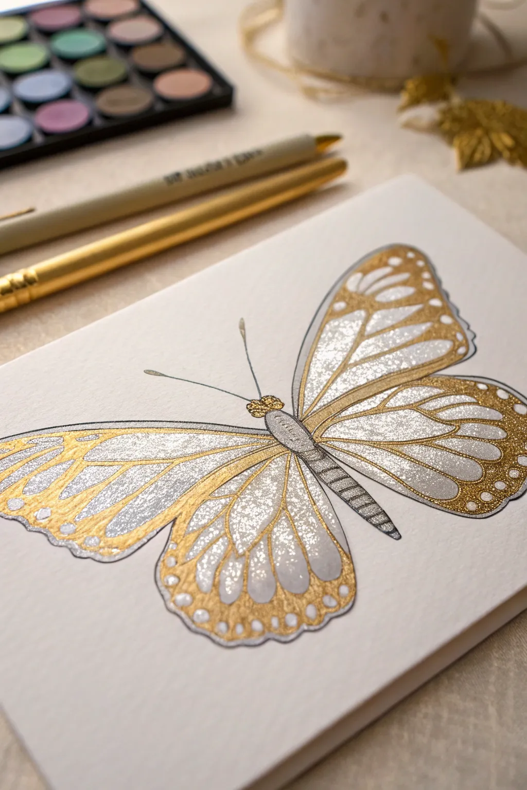 Illuminate your creativity with metallic magic.