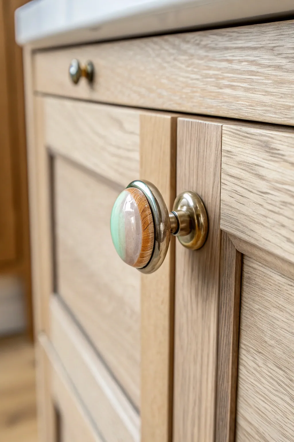 Transform your space with the natural elegance of custom cabochon knobs.