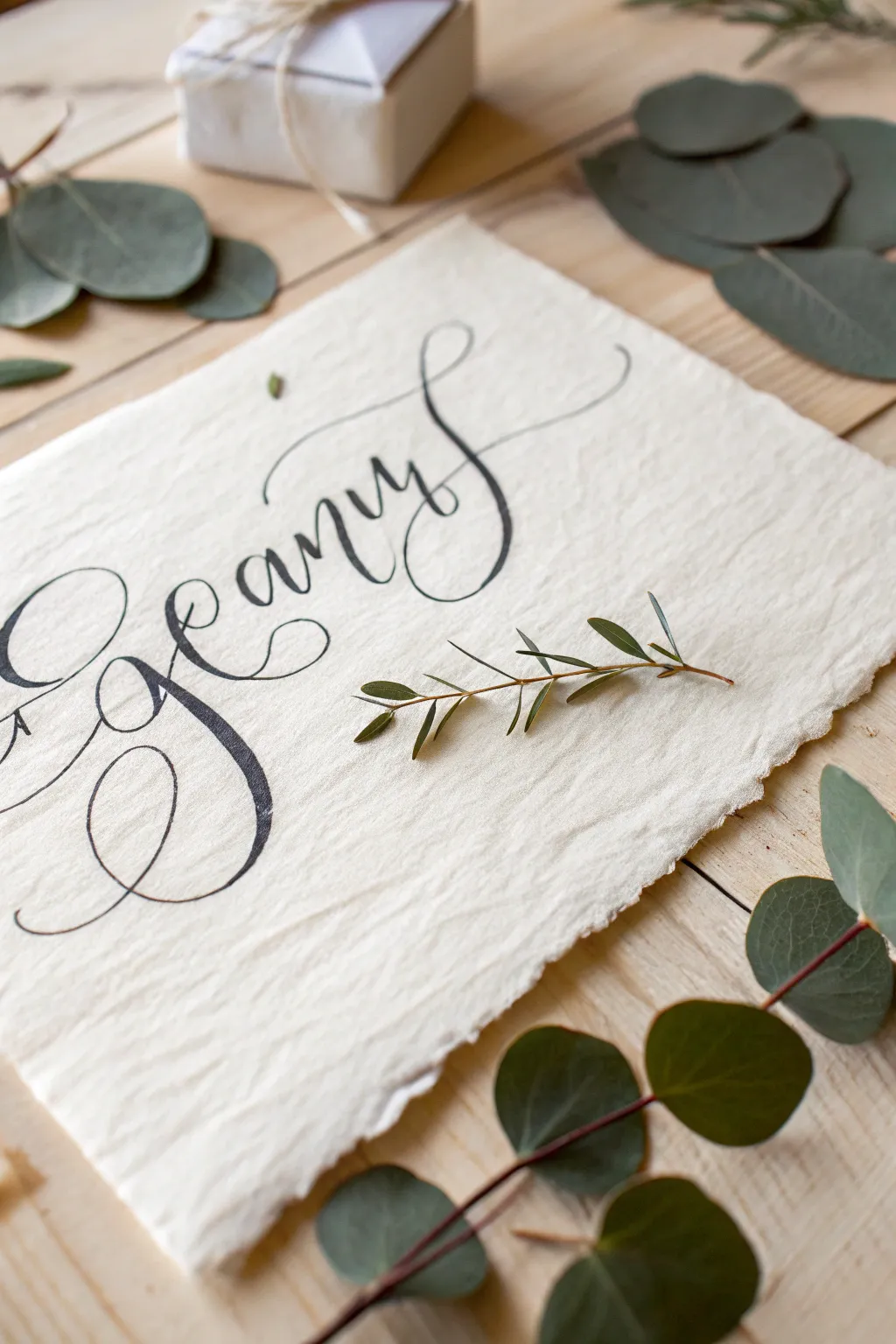 Craft a smile with words: Personalize your invitations with a touch of elegant calligraphy.