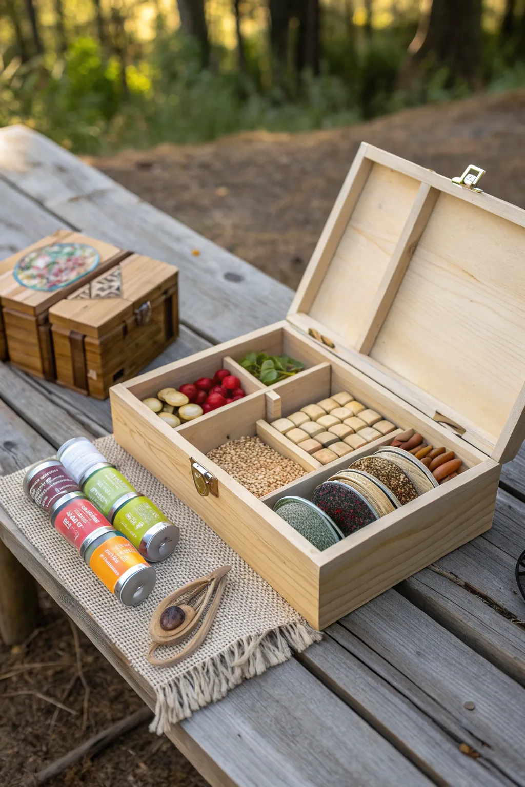 Bring a taste of home to the great outdoors with this chic and organized portable pantry.