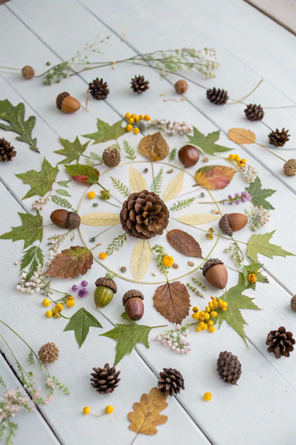 Crafting serenity: Discover the beauty of nature mandalas with your little ones, where mindfulness meets creativity.