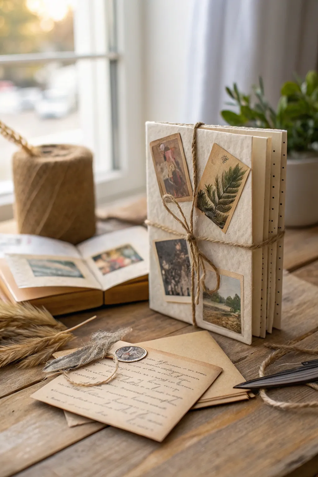 Embrace nostalgia with handcrafted charm: A vintage-inspired card that tells a story.