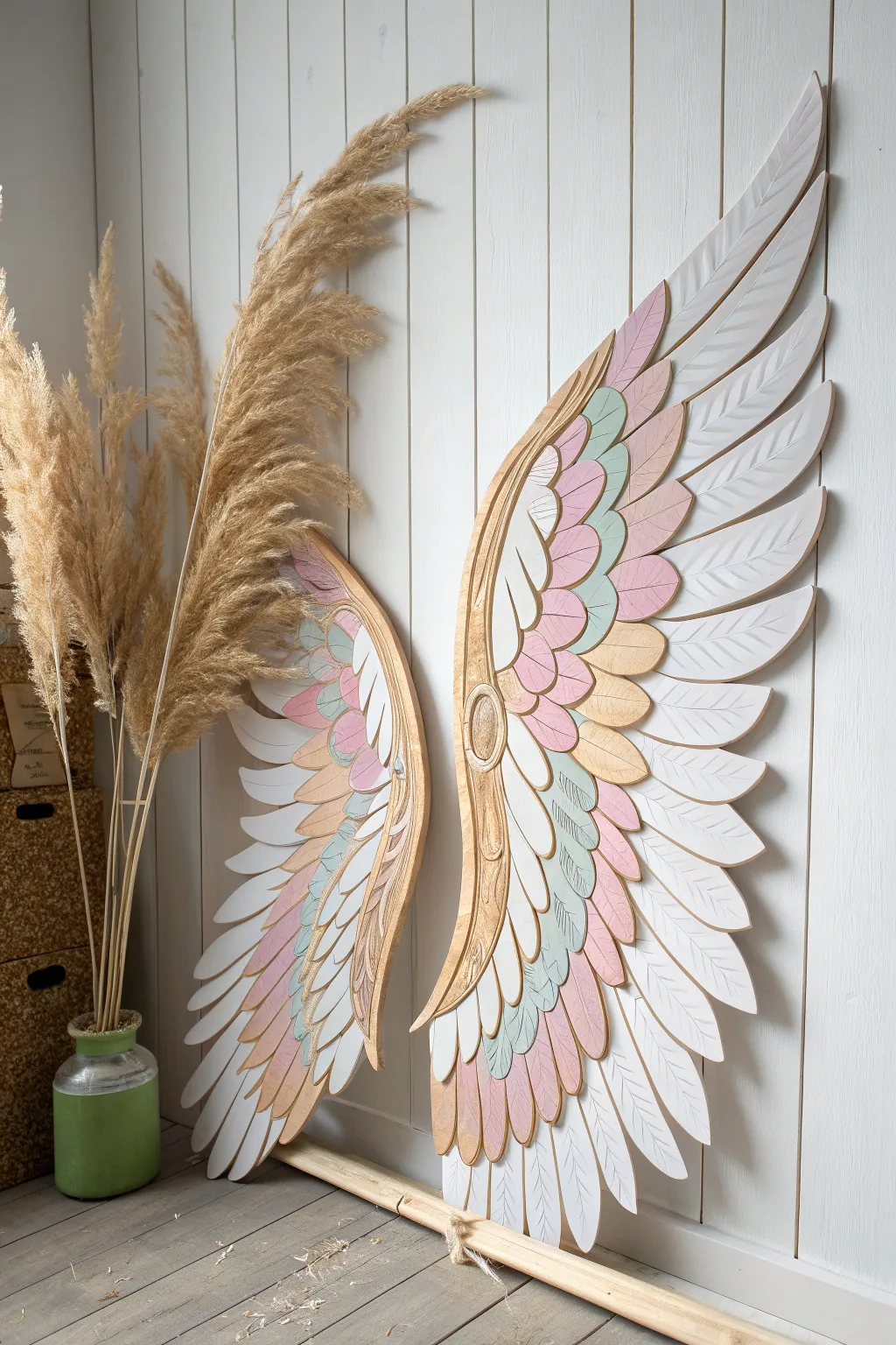 Unleash your creativity with these stunning cardboard dragon wings – a testament to the beauty of simple materials and craftsmanship.