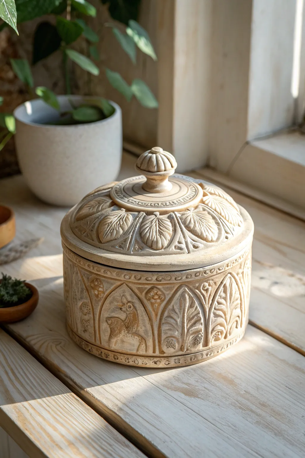 Transform your space with this artistic ceramic box—where craftsmanship meets minimalist elegance.