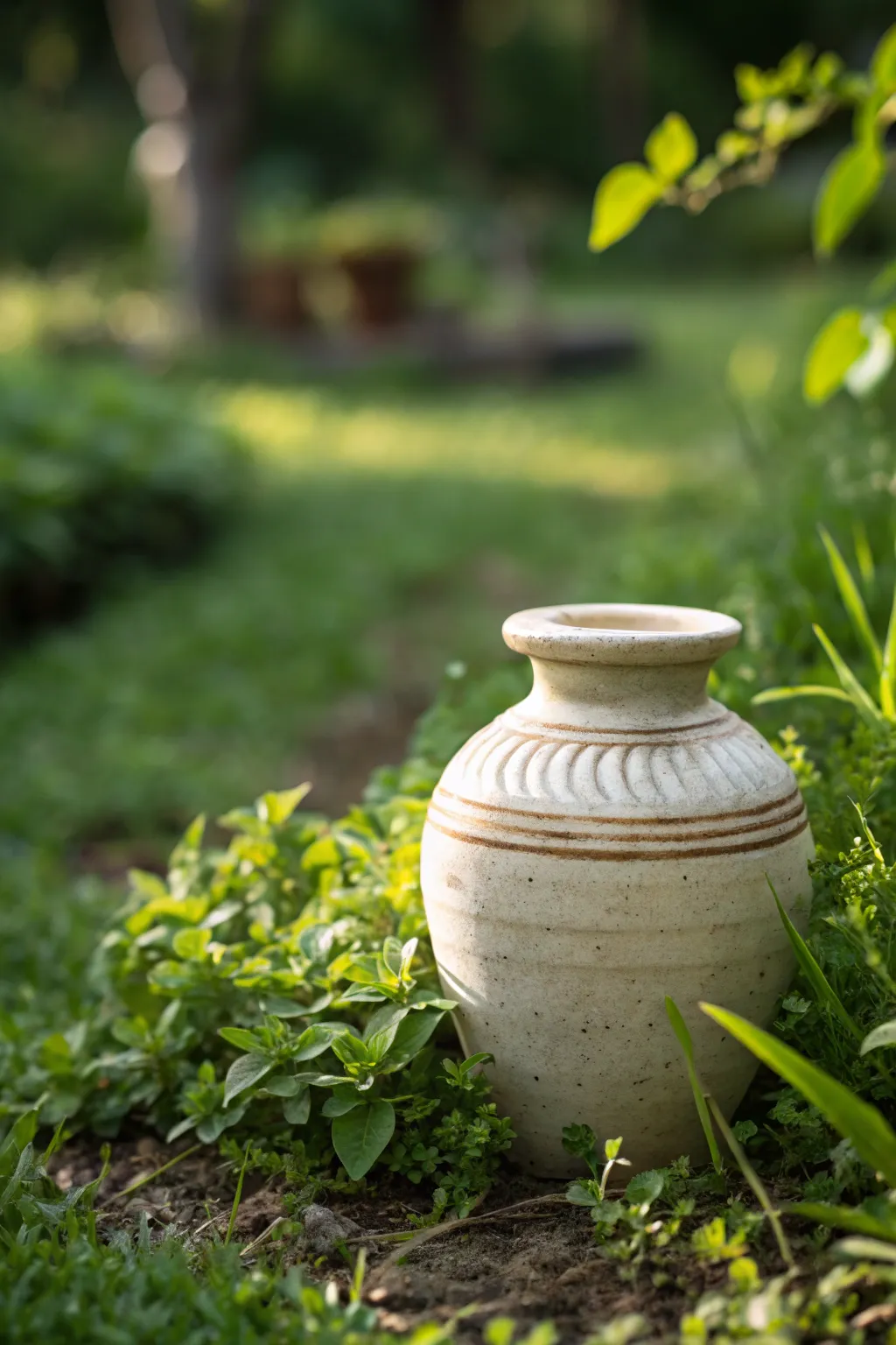 Embrace nature with timeless elegance: a ceramic garden marker that withstands the seasons.