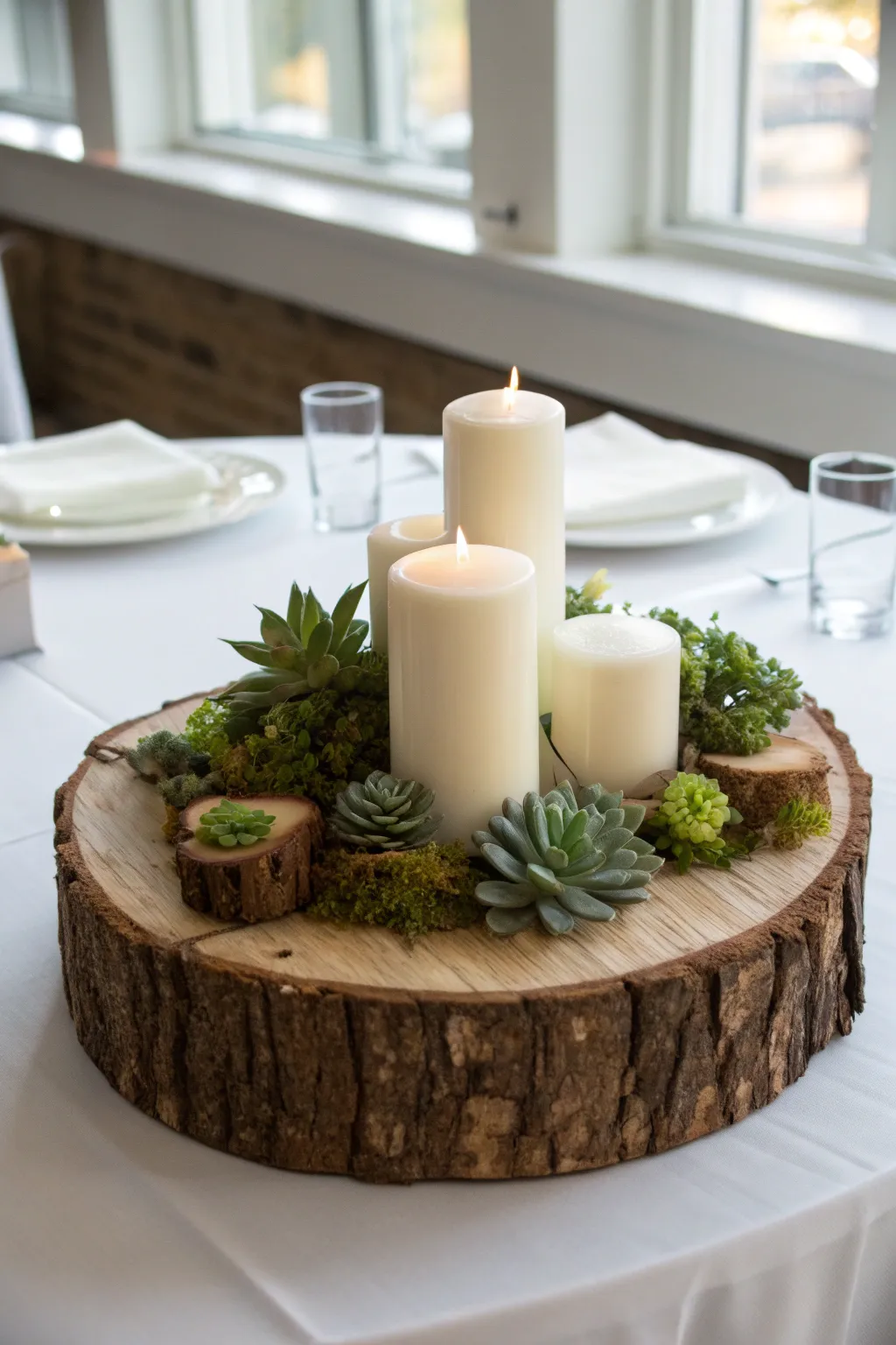 Elevate your space with rustic elegance: a simple DIY centerpiece that brings warmth and style to any setting.