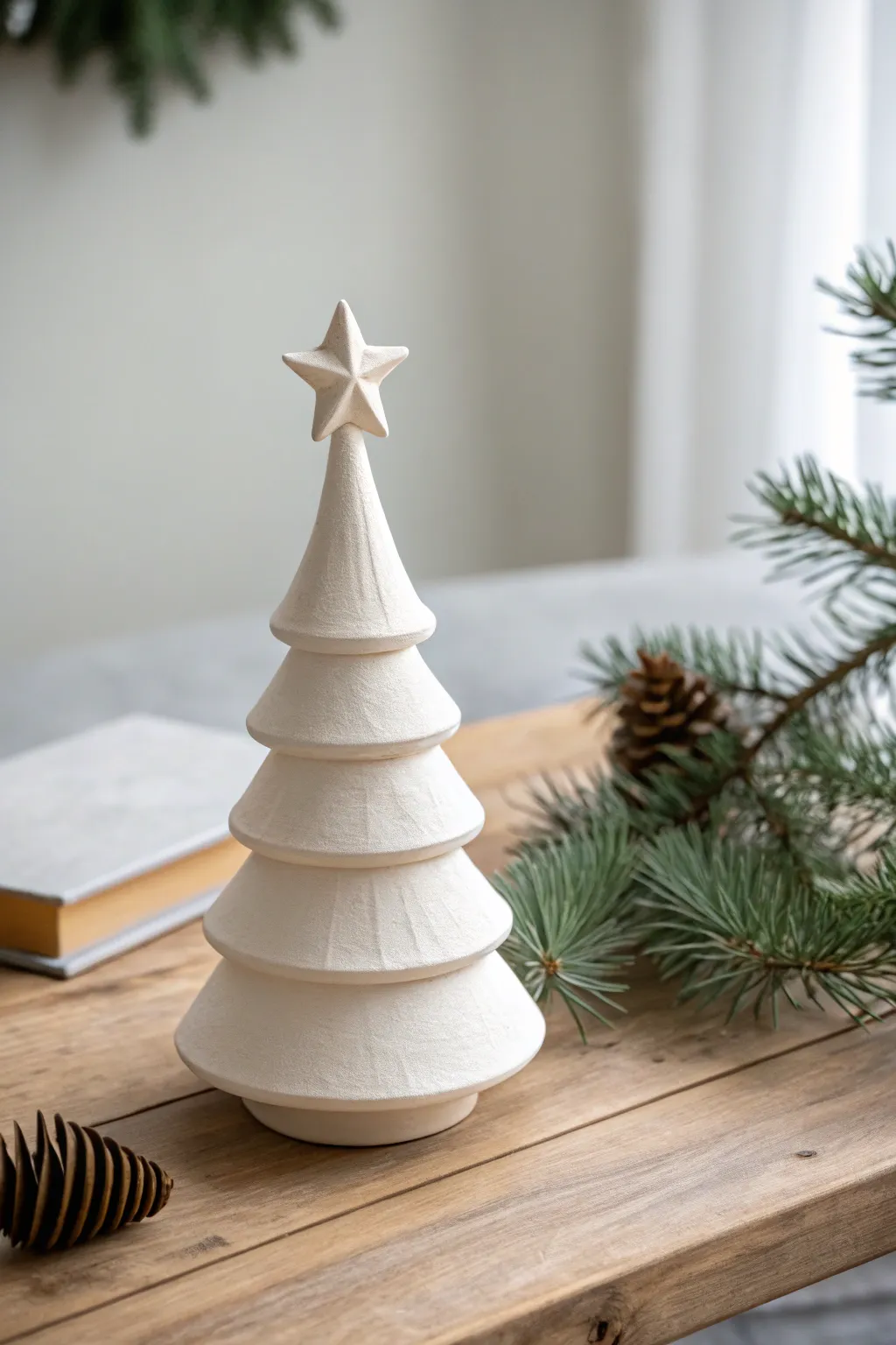 Embrace the holiday spirit with a touch of minimalist elegance. 🌲✨ #ChristmasCrafts #ScandinavianStyle