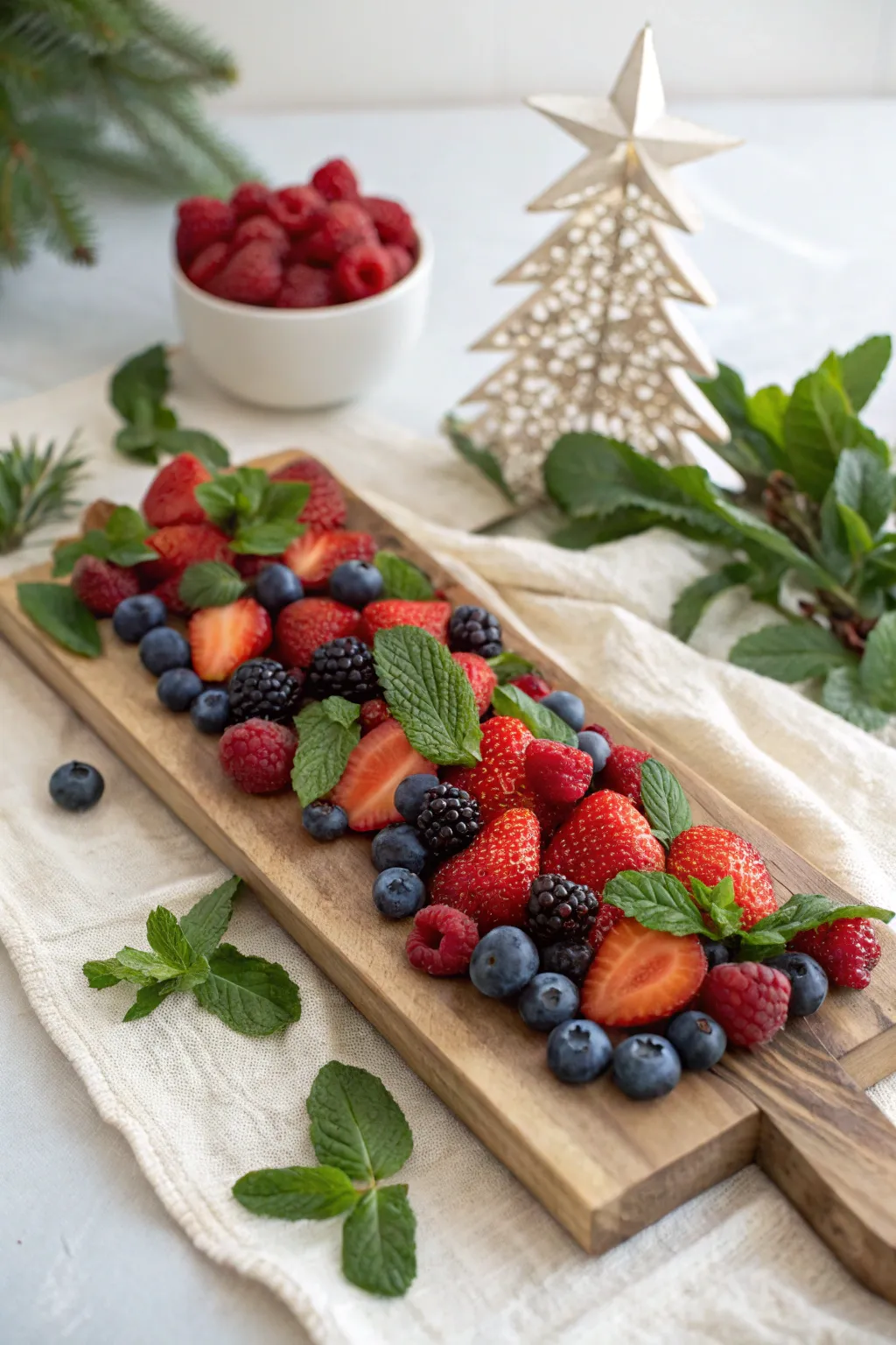 Celebrate the festive season with this Berry Delight Board, a minimalist masterpiece of vibrant colors and natural beauty.