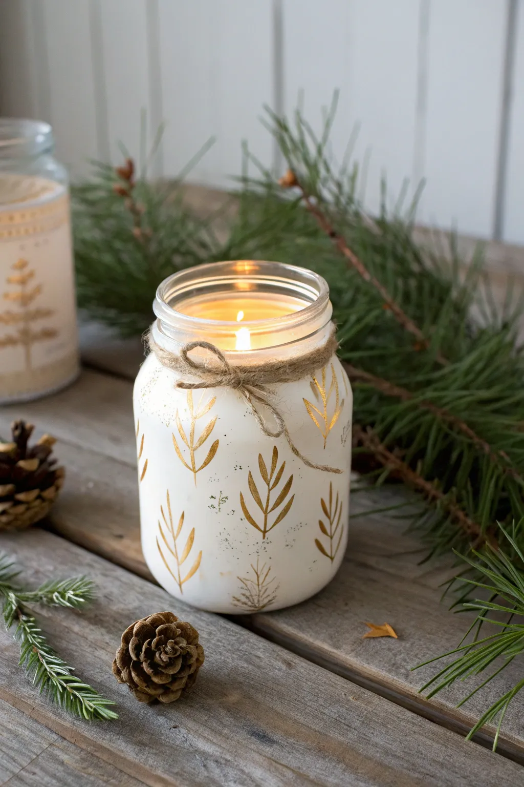 Illuminate your space with the cozy charm of handmade mason jar votives.