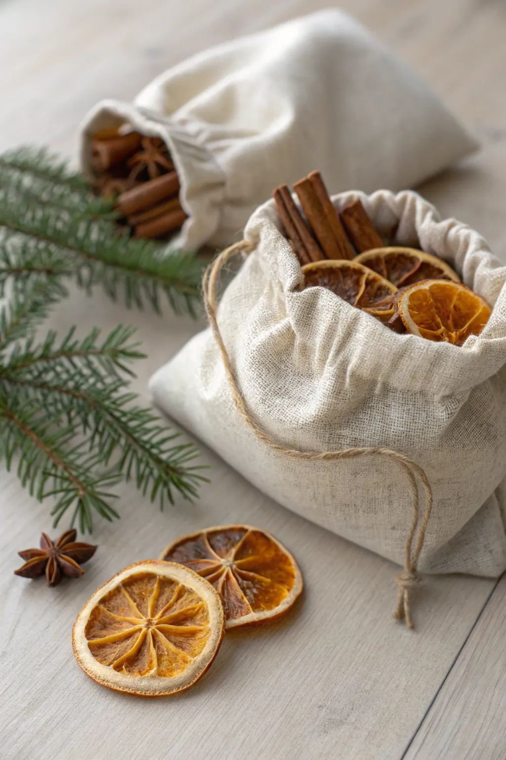 Embrace the holiday spirit with handcrafted scented sachets, a blend of simplicity and festive charm.
