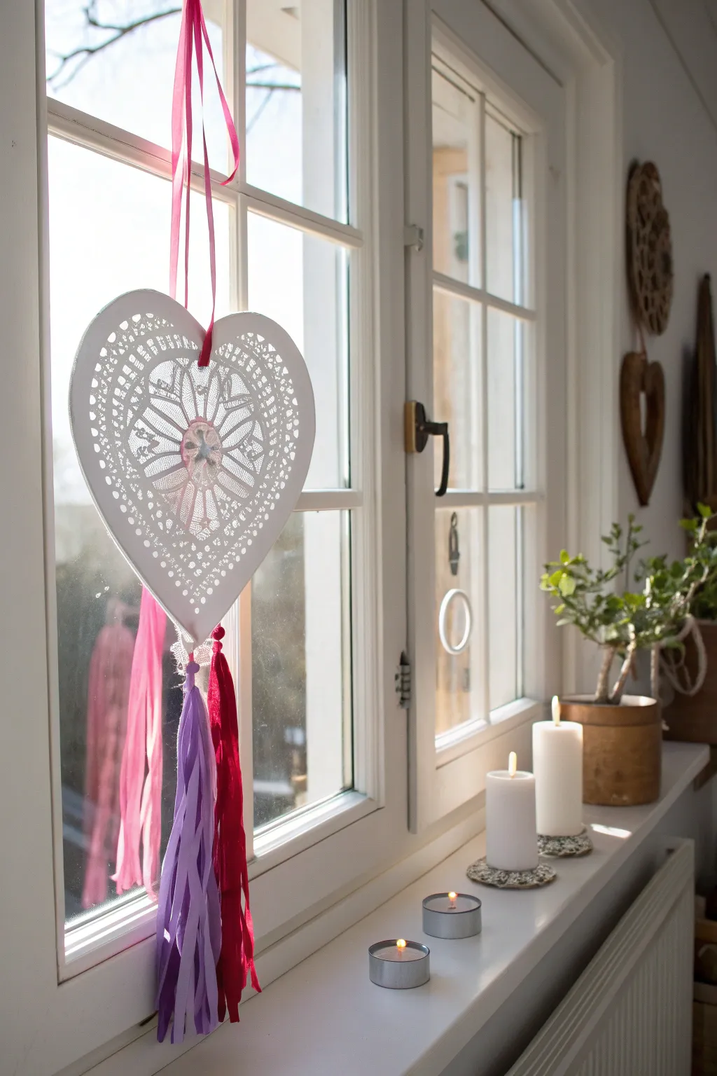 Capture love and light with these charming Valentine's sun catchers, a perfect blend of simplicity and beauty.