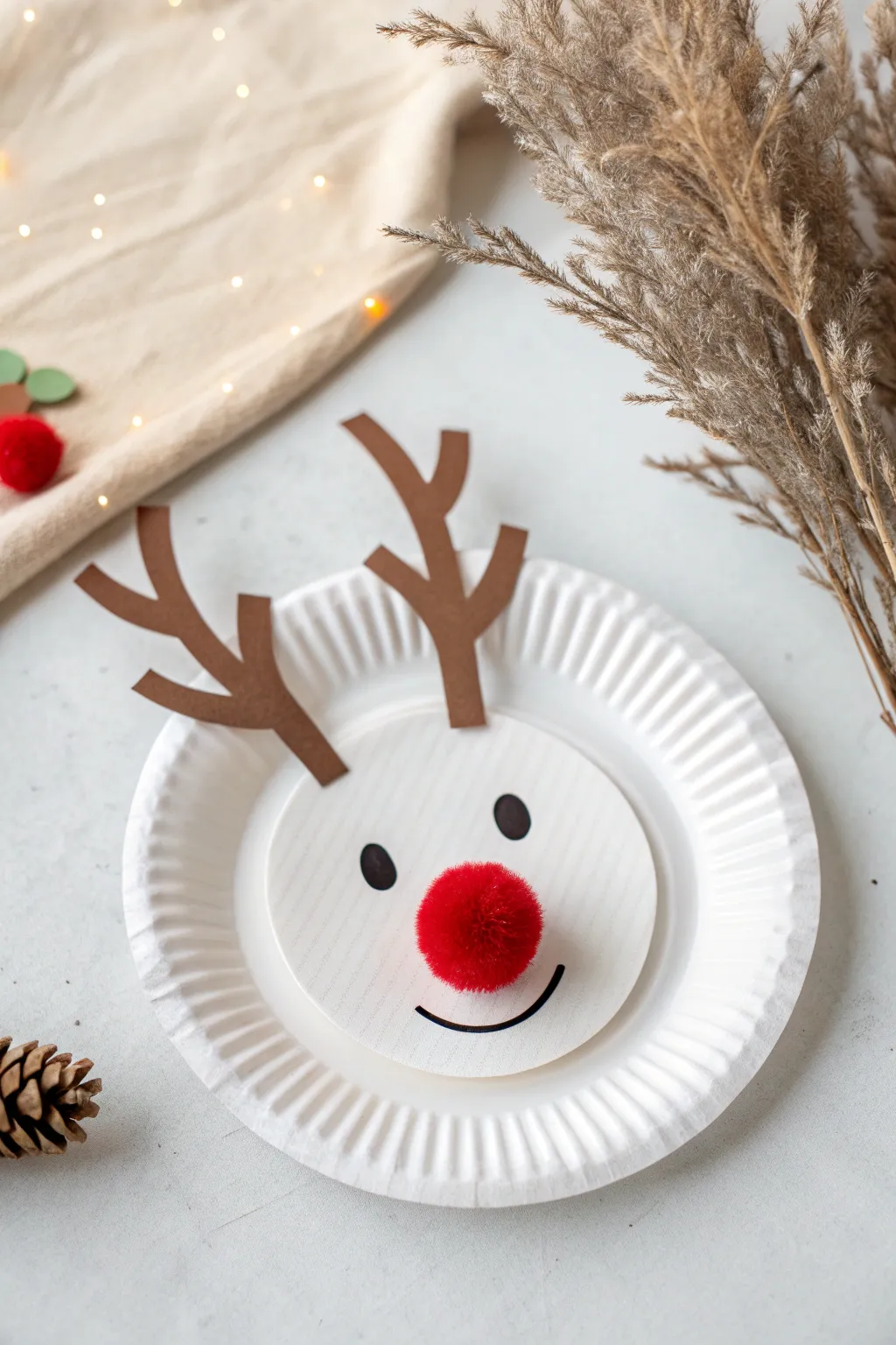 Embrace the charm of simplicity with this delightful Reindeer Paper Plate craft, perfect for adding a touch of festive creativity to your classroom.