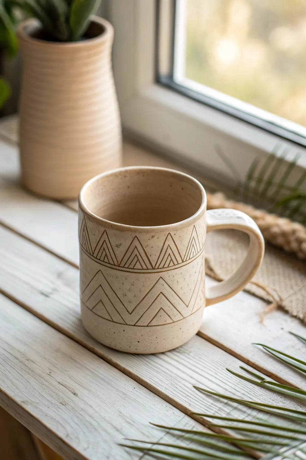 Simplicity in every sip: Discover the elegance of minimalist clay art.