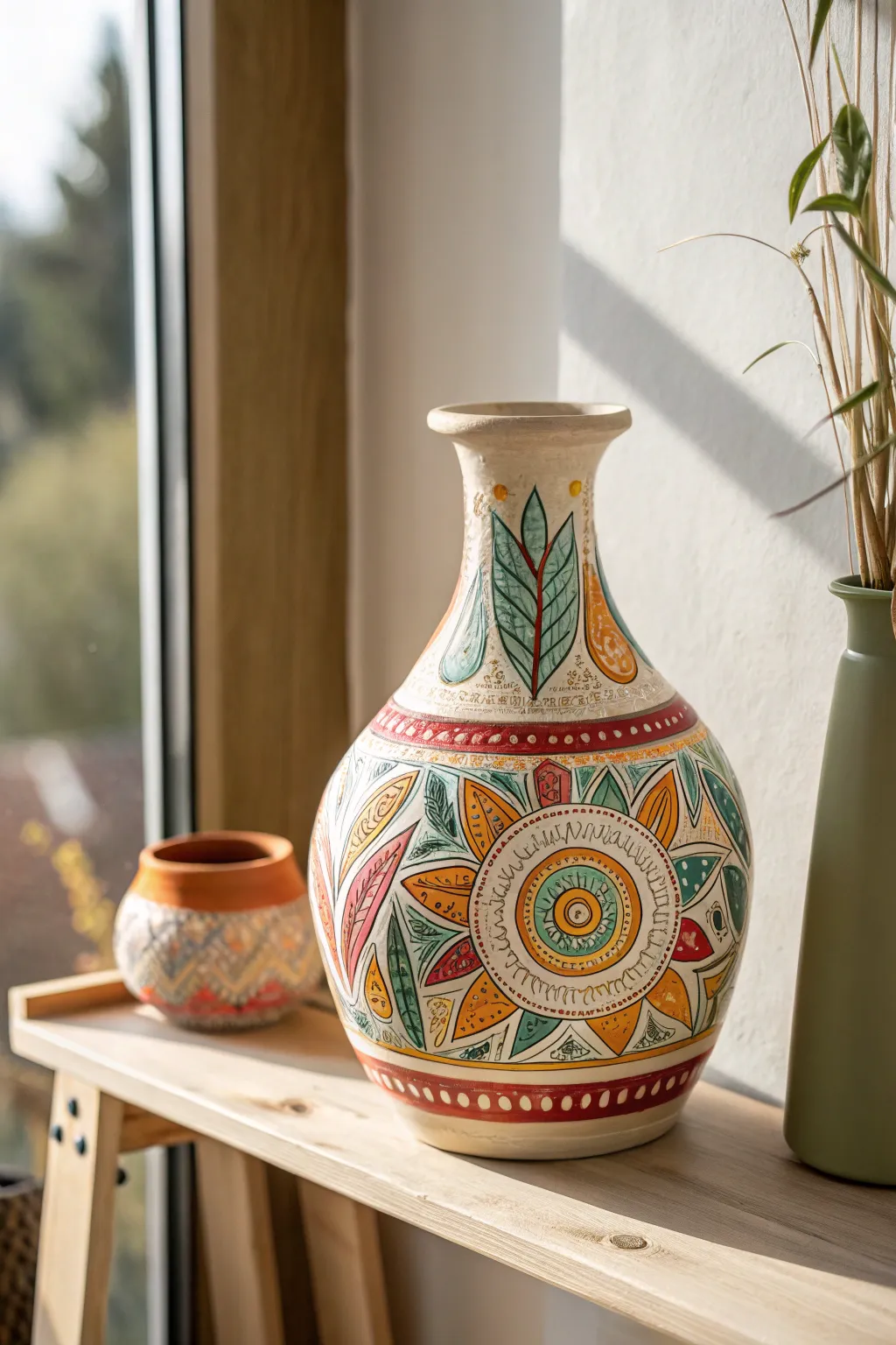 Add a splash of color to your space with this vibrant clay masterpiece.