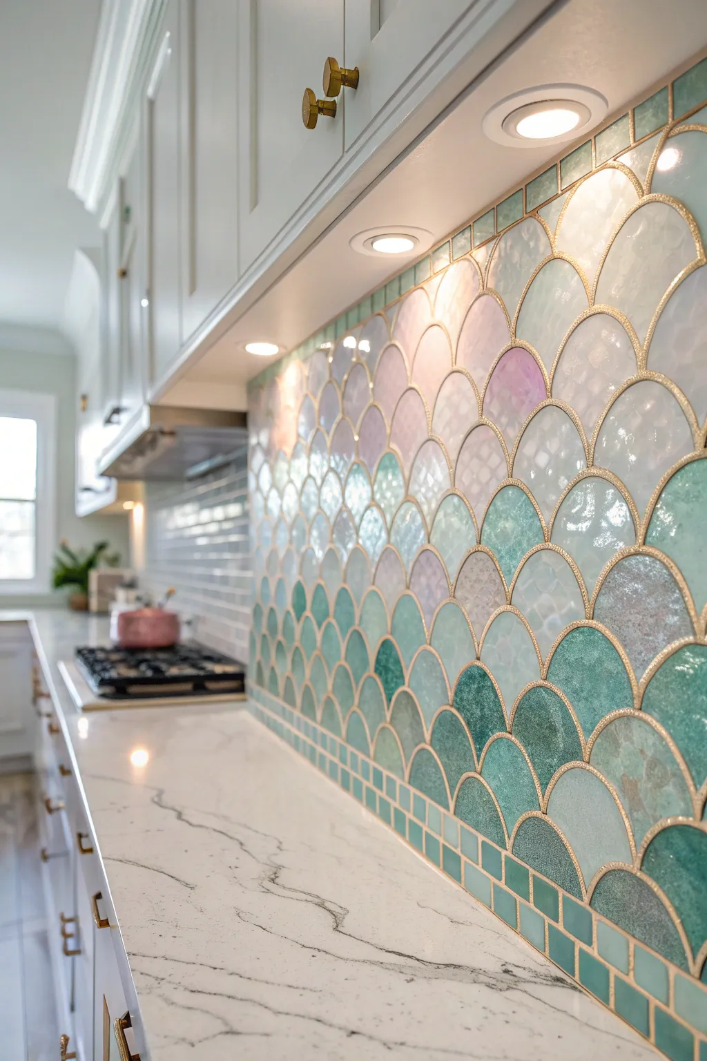 Illuminate your space with the shimmering elegance of glass mosaic tiles, where modern luxury meets timeless beauty.