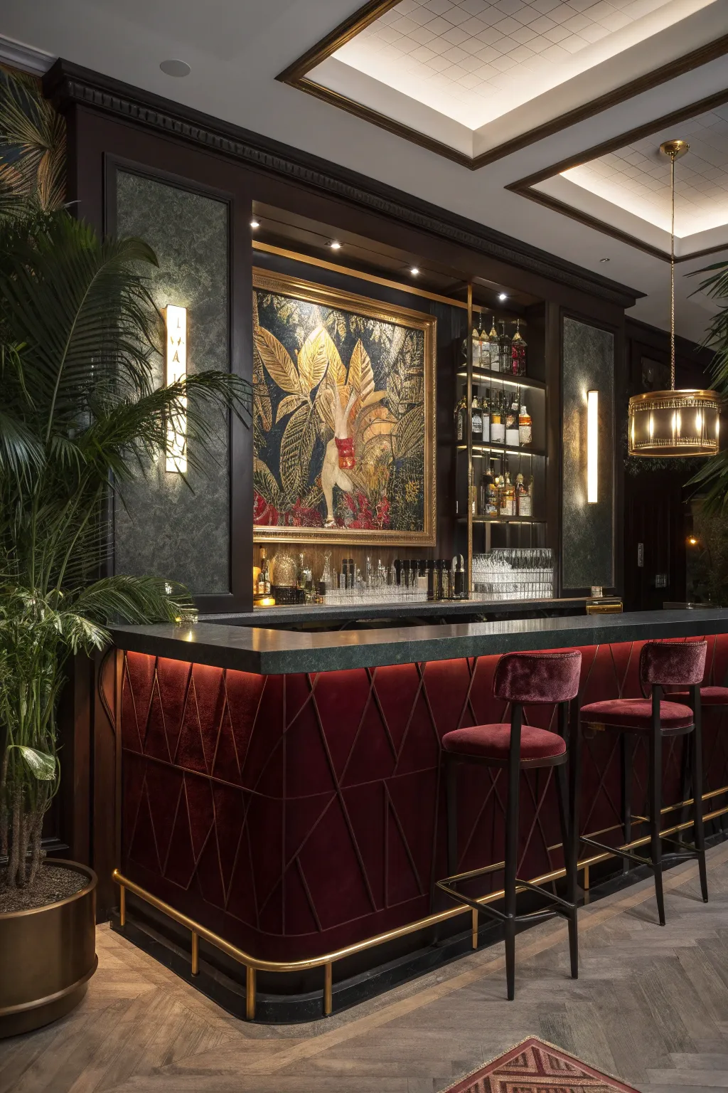 Infuse personality into your bar with artistic thematic decor that captivates and delights.