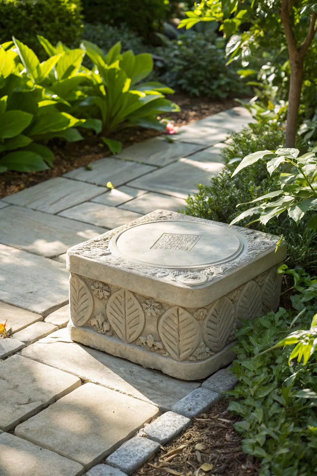 Elevate your garden's elegance with meticulously crafted concrete pavers.