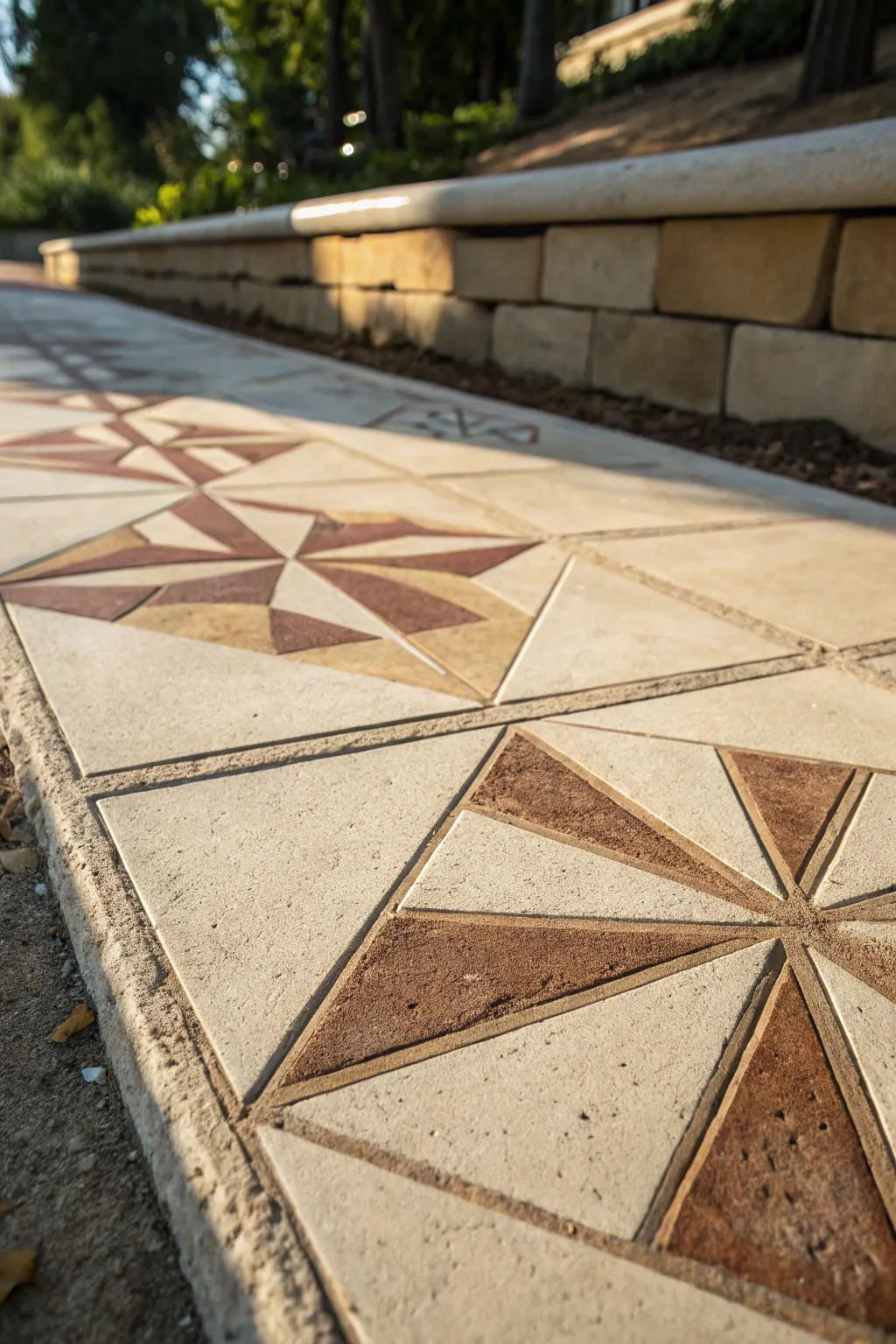 Discover the art of concrete staining with versatile designs that transform simplicity into elegance.