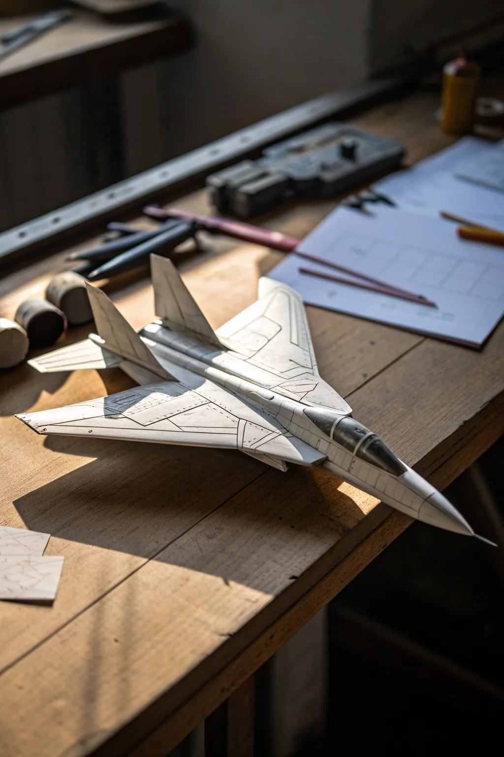 Master the skies with the expertly crafted Stealth Jet paper airplane.