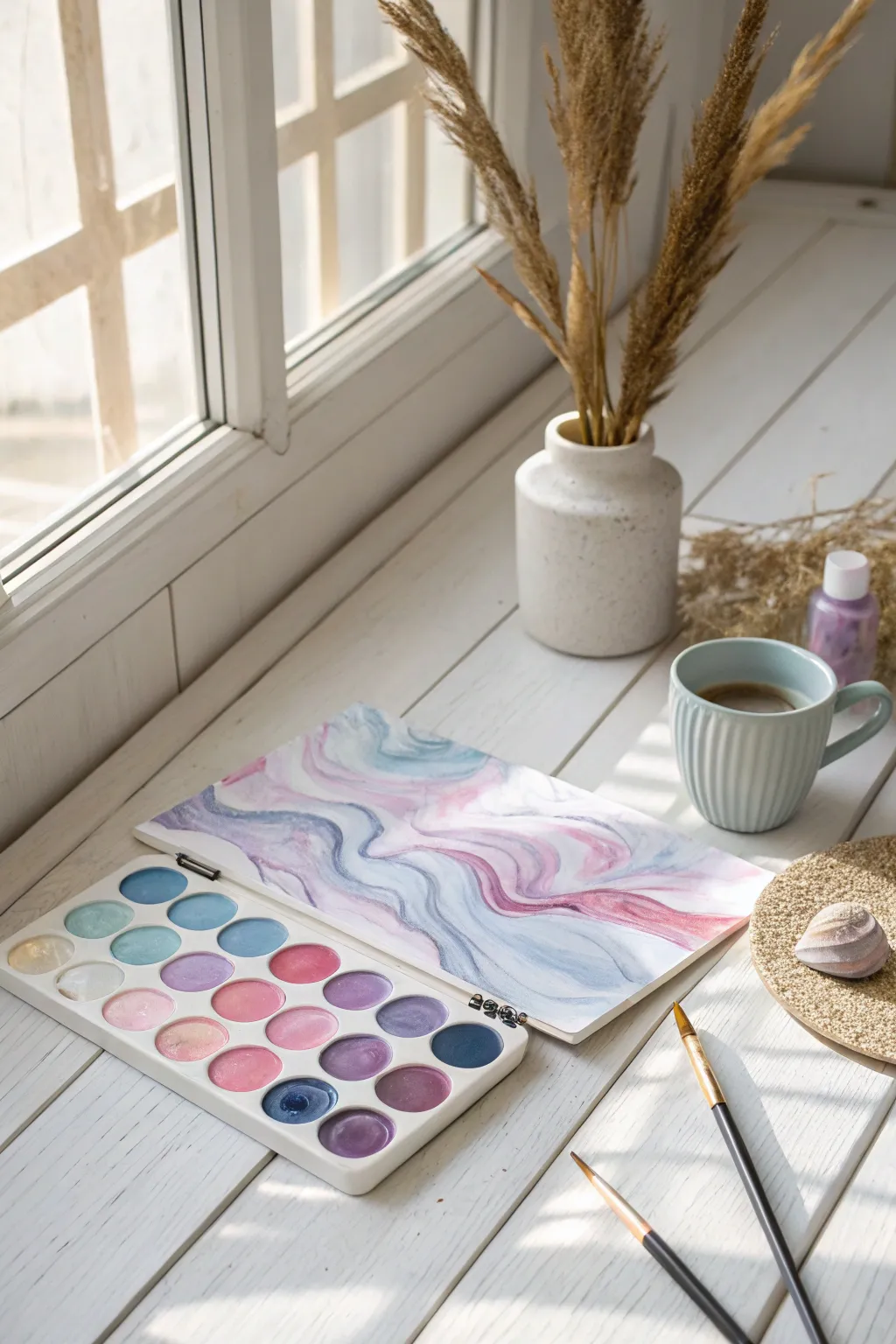 Dive into the whimsical world of abstract watercolors and let your creativity flow.