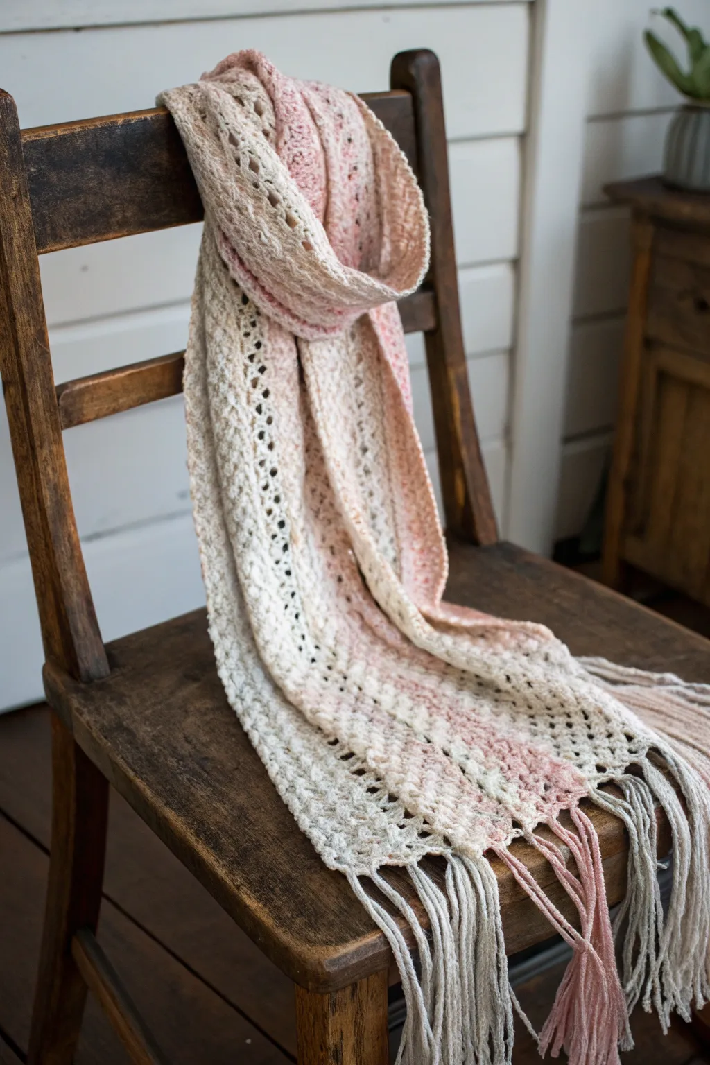 Wrap up in elegance with a handcrafted scarf that speaks volumes of love and artistry.