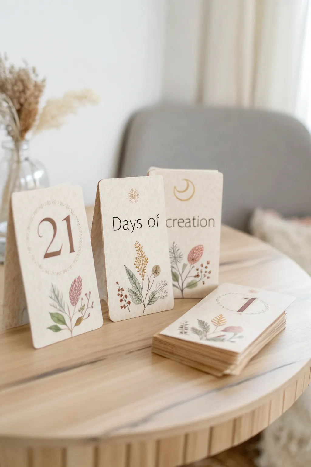 Discover the charm of creation with handcrafted number flashcards—where learning meets elegance.