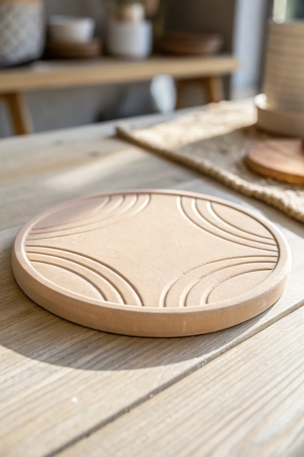 Embrace simplicity with a handcrafted clay trivet—where elegance meets functionality.