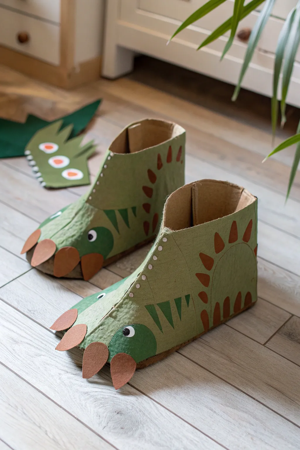 Unleash your little one's imagination with these charming DIY dinosaur feet, perfect for a fun and creative playtime adventure!