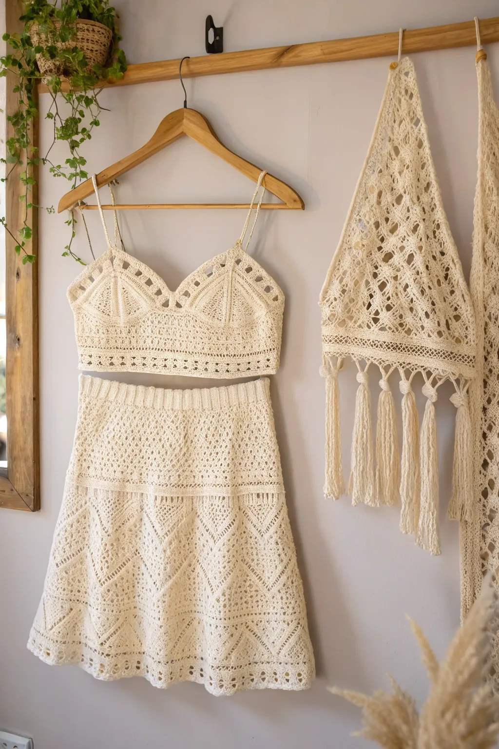 Embrace effortless elegance with this stunning crochet set—perfect for any occasion.