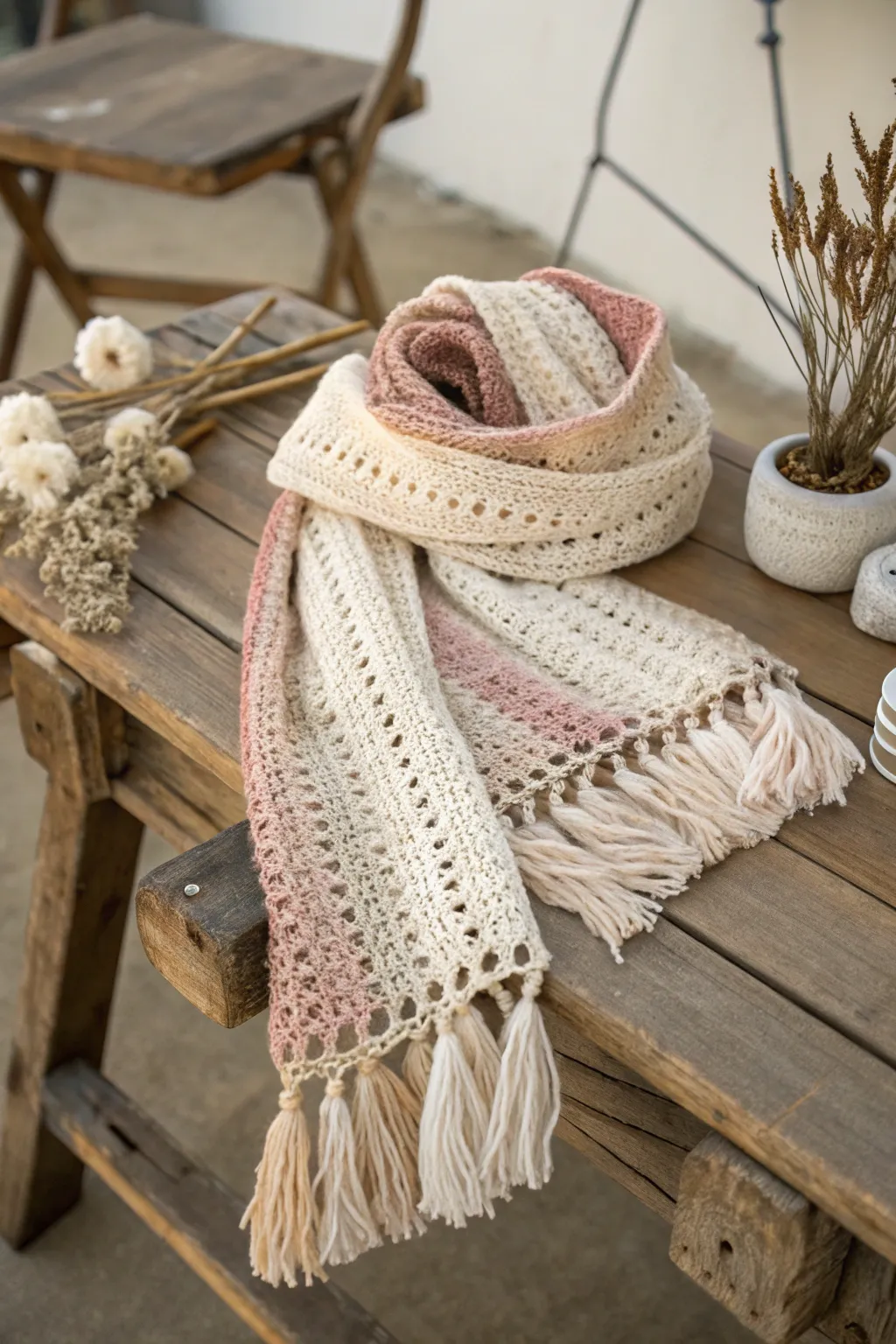 Wrap yourself in warmth and style with our handcrafted crochet scarves, perfect for the cozy months ahead. 🌿🧣