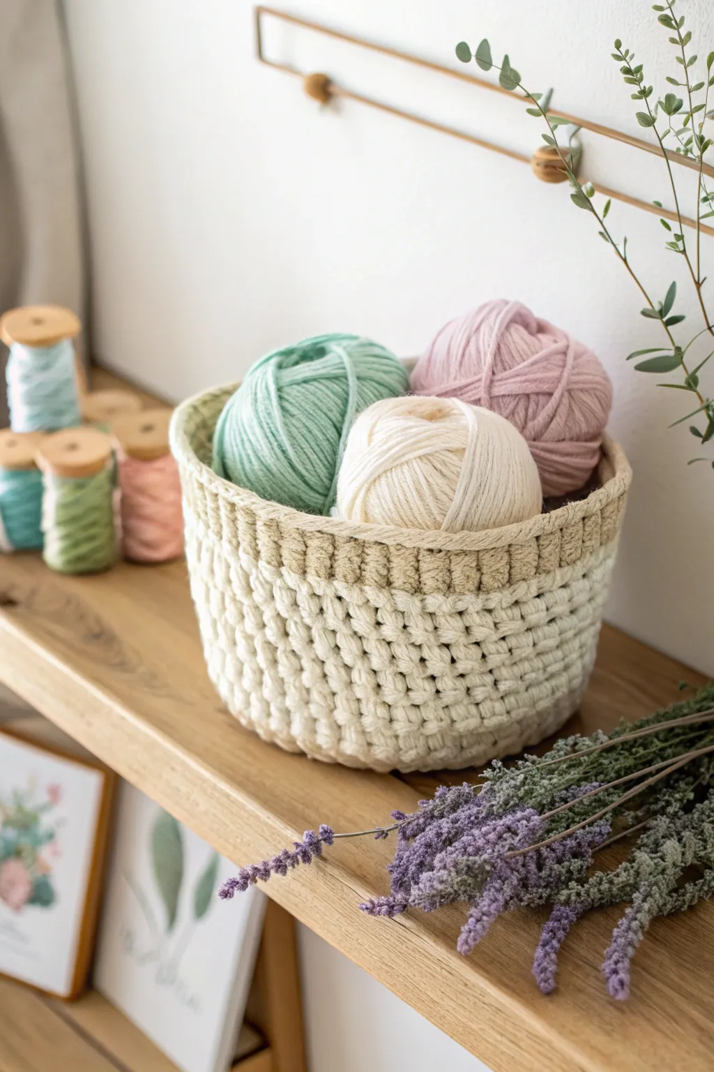 Embrace the beauty of the seasons with a crochet display that speaks to simplicity and natural elegance. 🍂✨