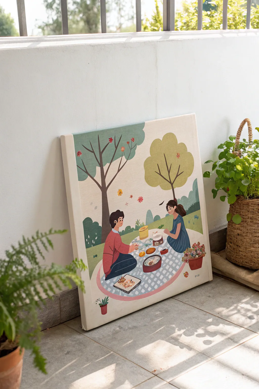 Capture your love story with whimsical charm: a playful canvas for your serene space.