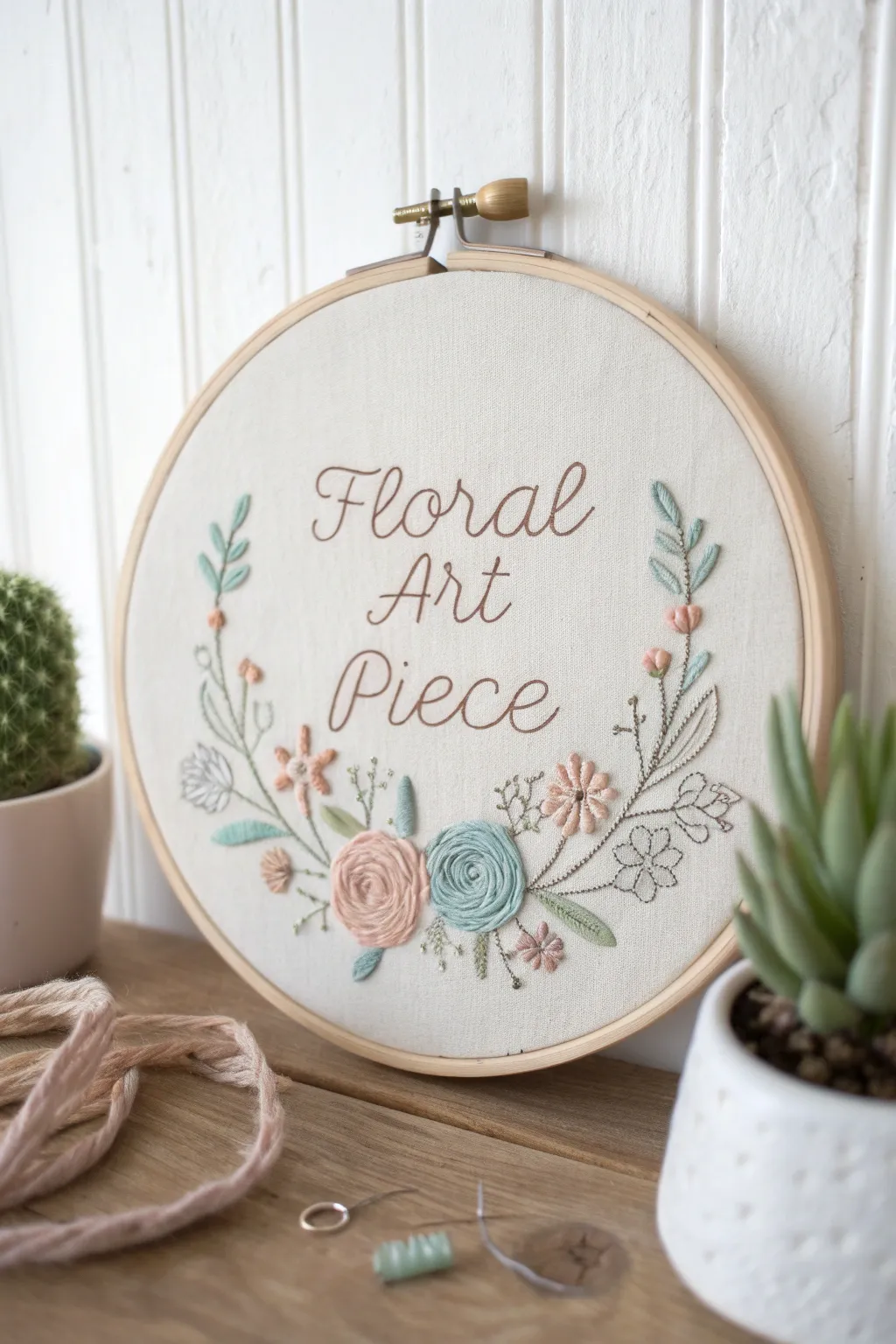 Craft your heart into art with this charming DIY embroidered wall piece—where simplicity meets heartfelt elegance.