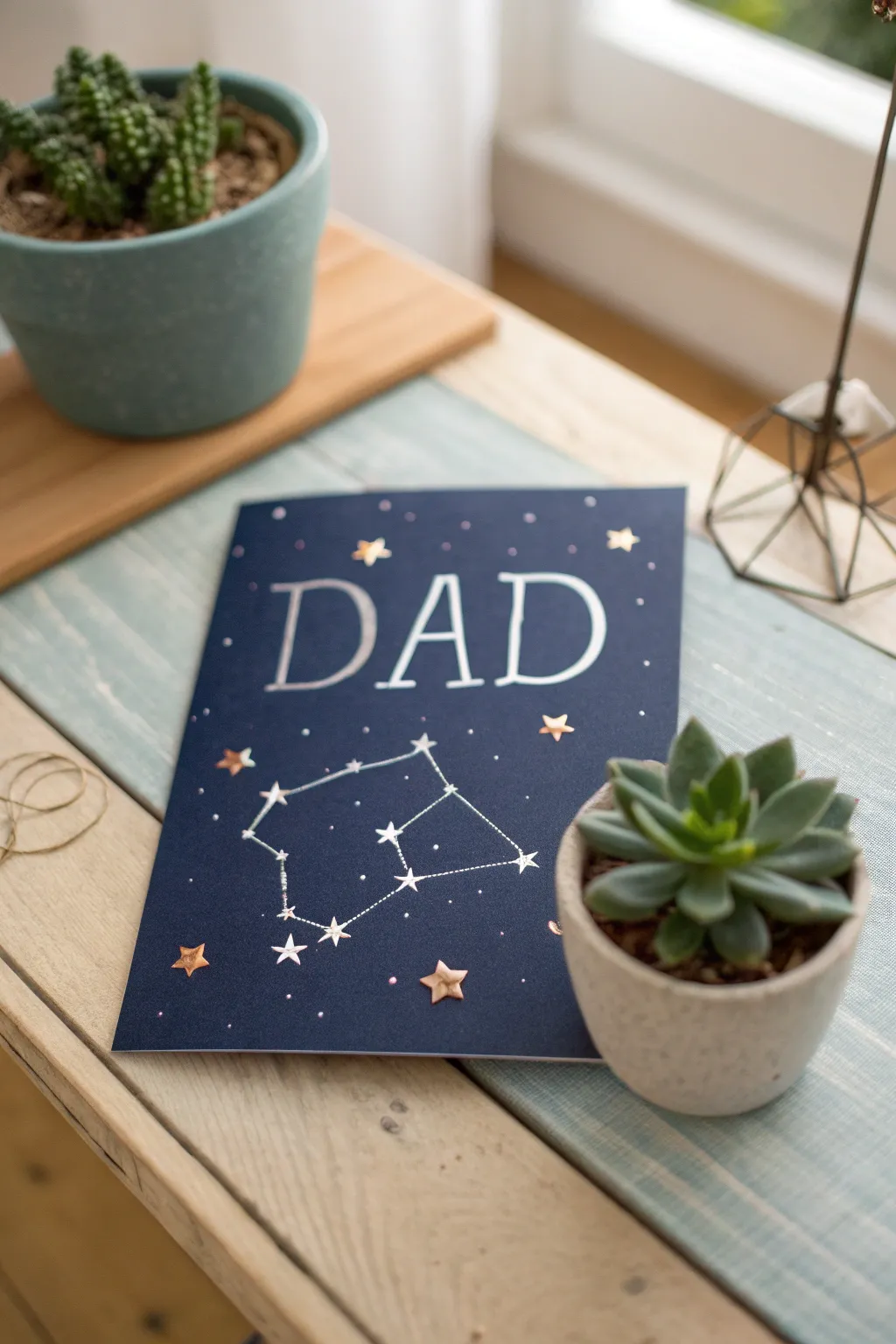 Celebrate Dad with a constellation card that says he's out of this world!