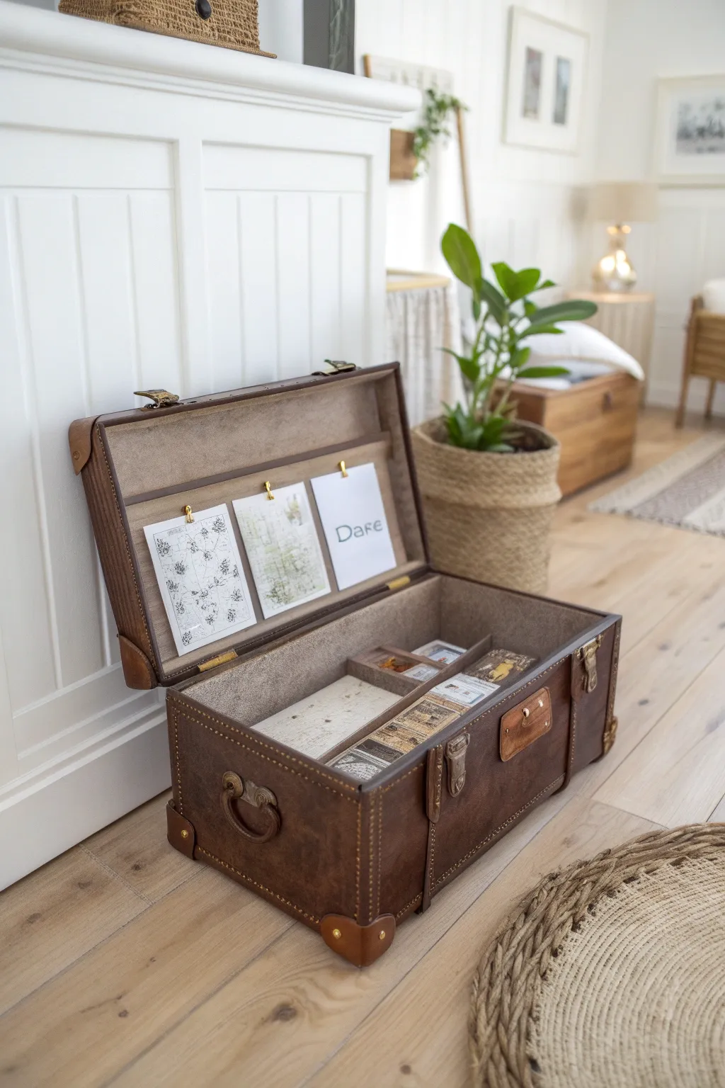 Unleash your adventurous spirit with this charming Travel Trunk Box, where wanderlust meets whimsy.