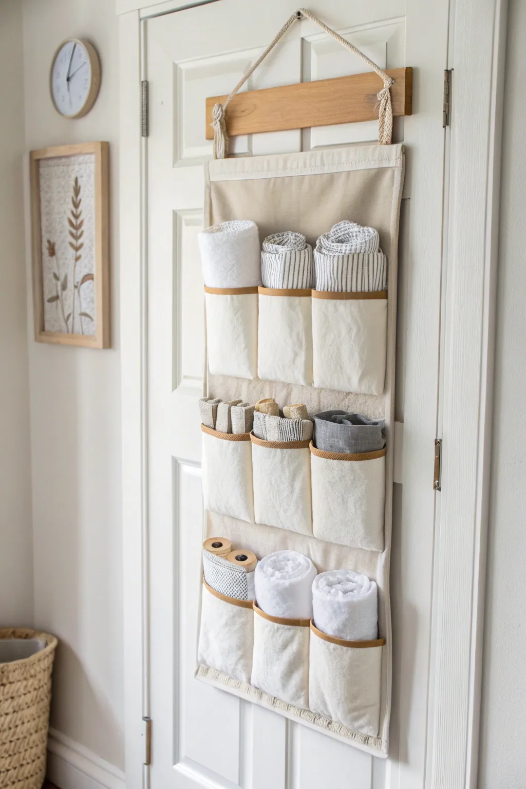 Transform your space with this chic and clever diaper storage solution!