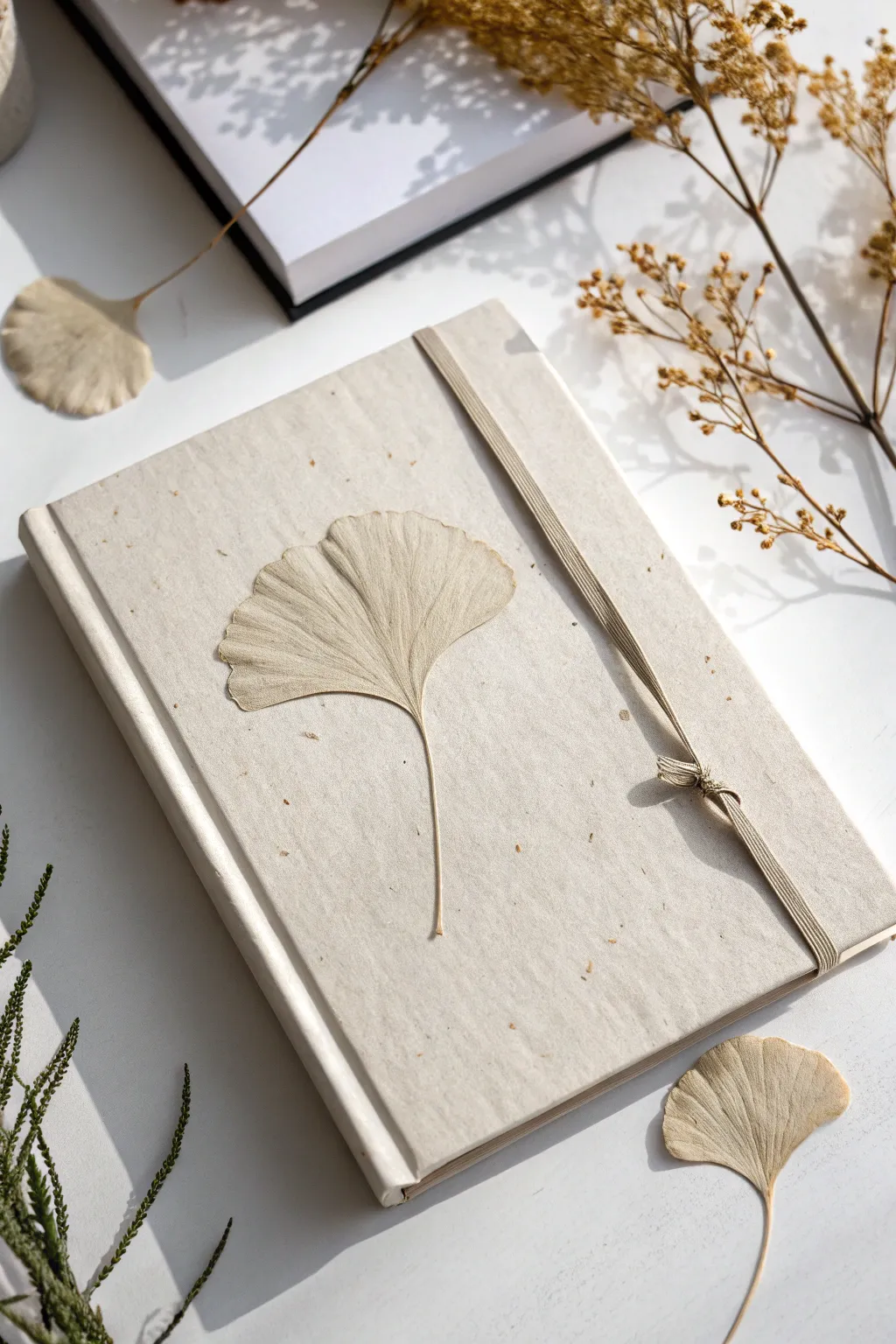 Embrace nature's elegance with a beautifully crafted diary cover that celebrates simplicity and organic beauty.