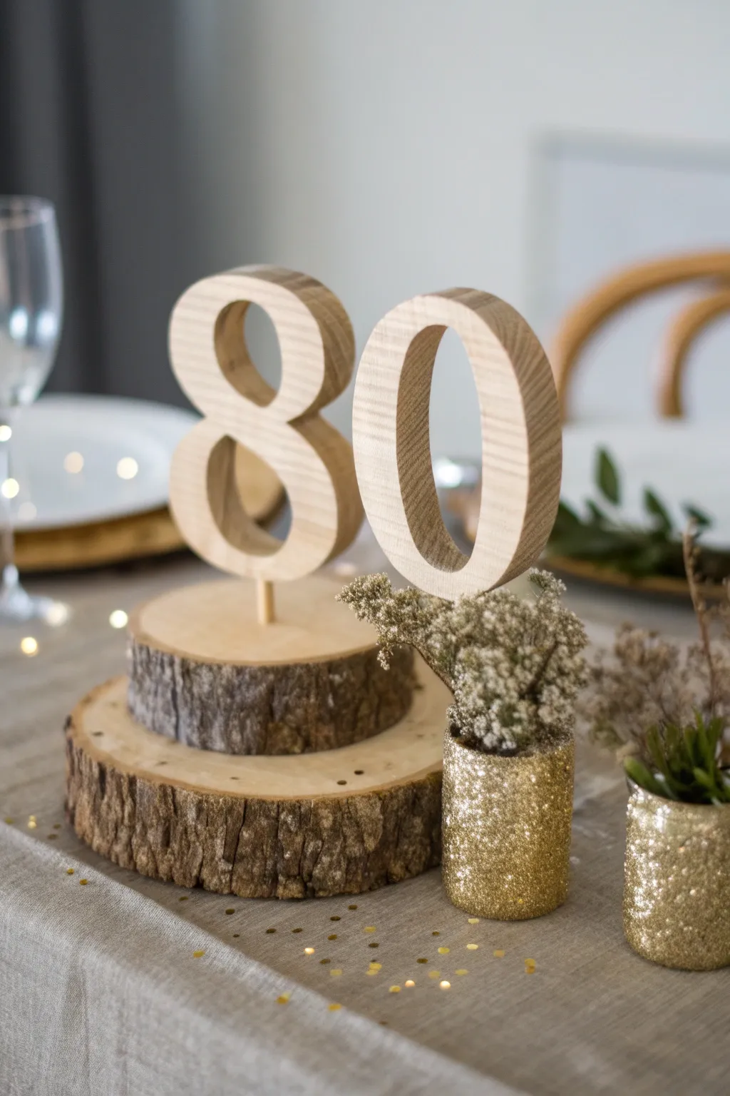 Celebrate 80 years with elegance and sparkle.