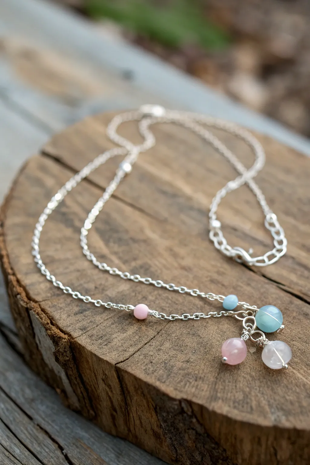 Celebrate your love with timeless elegance: a handcrafted necklace designed with personal touches.
