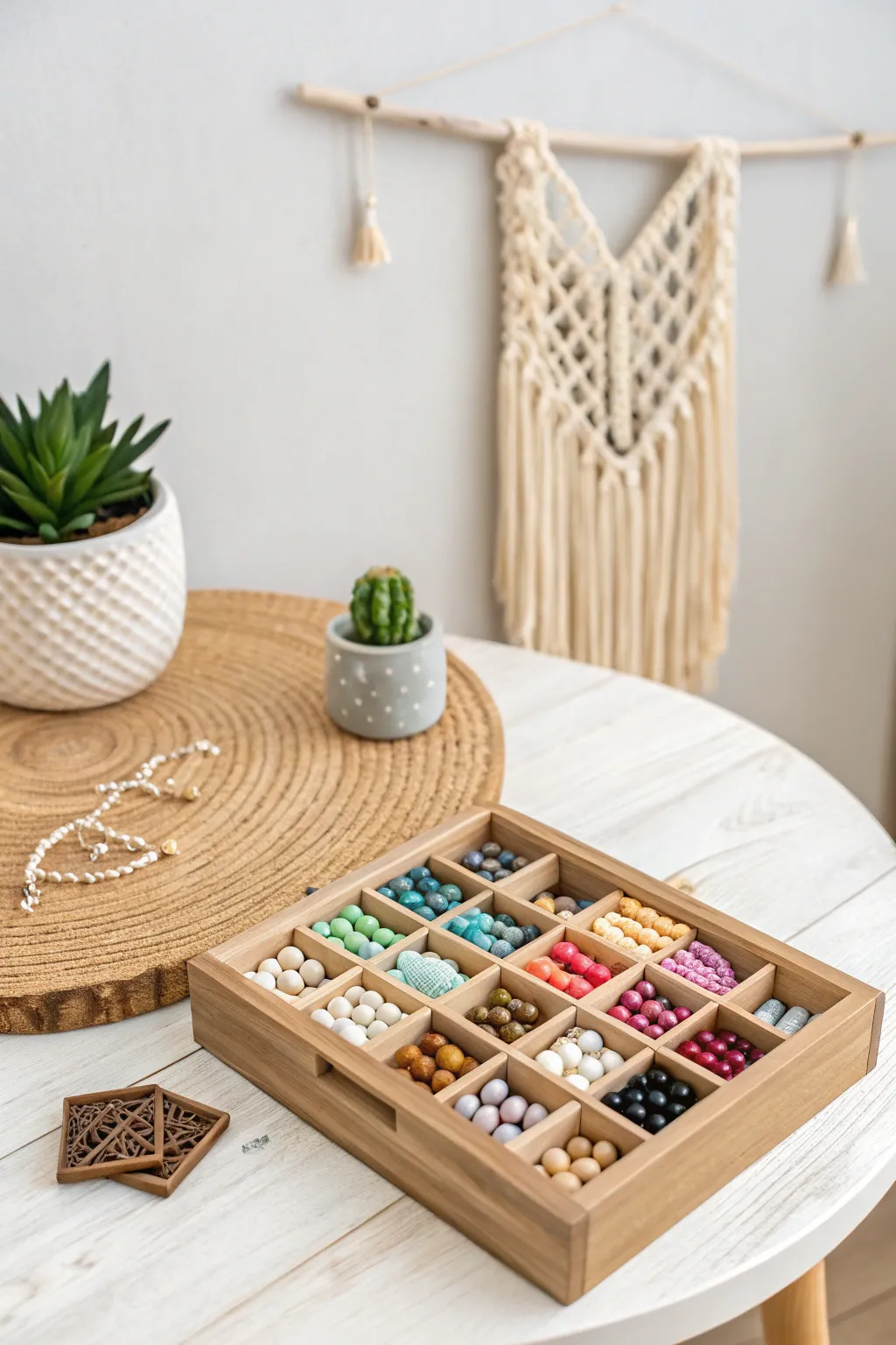 Discover budget-friendly elegance with this charming DIY bead storage solution from the dollar store.